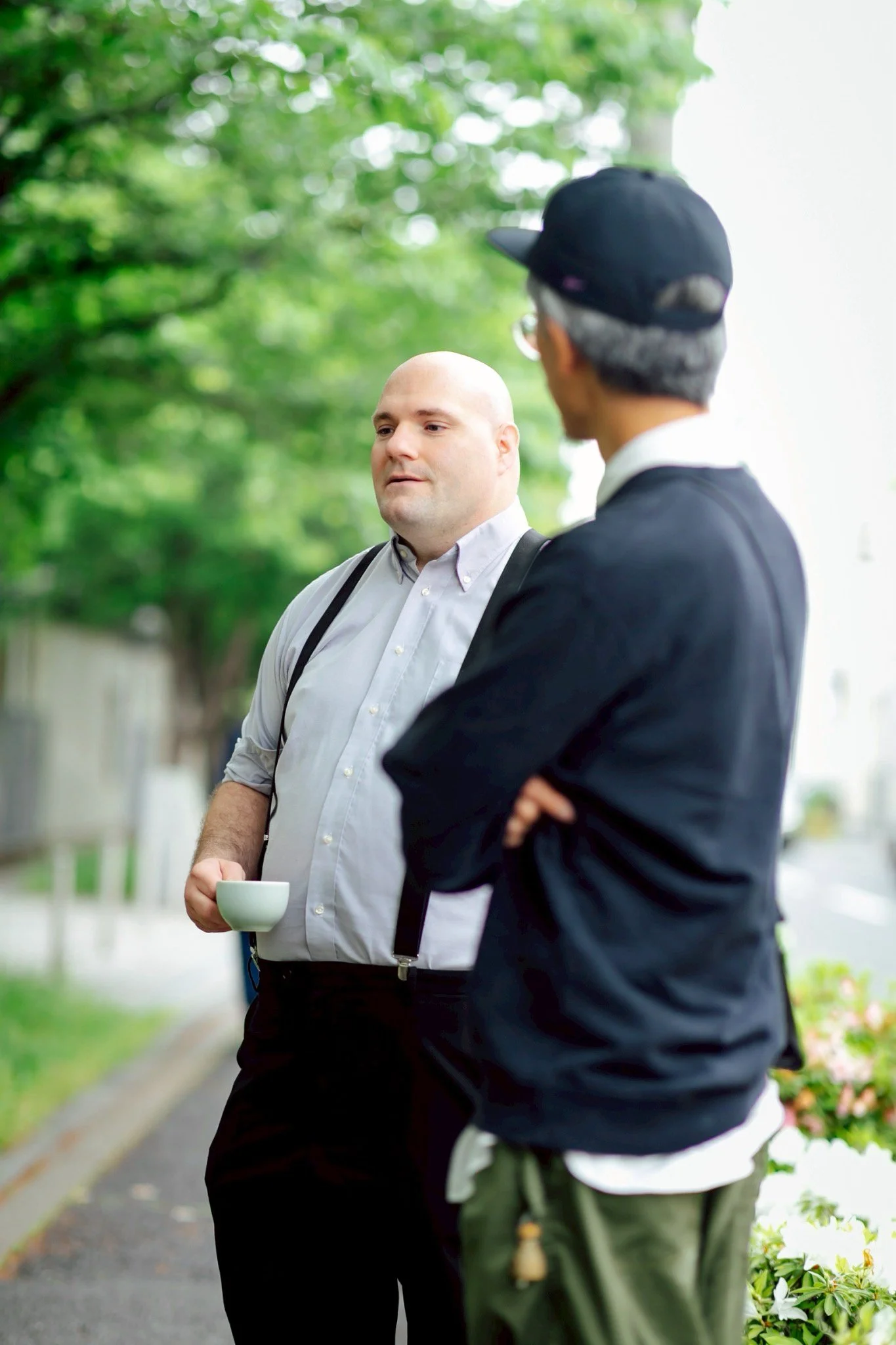 Tokyo Coffee Tours founder and guide, Sean, leading an intimate local walking tour in the historic Adachi ward, providing accessible, expert translation of Tokyo's coffee history.