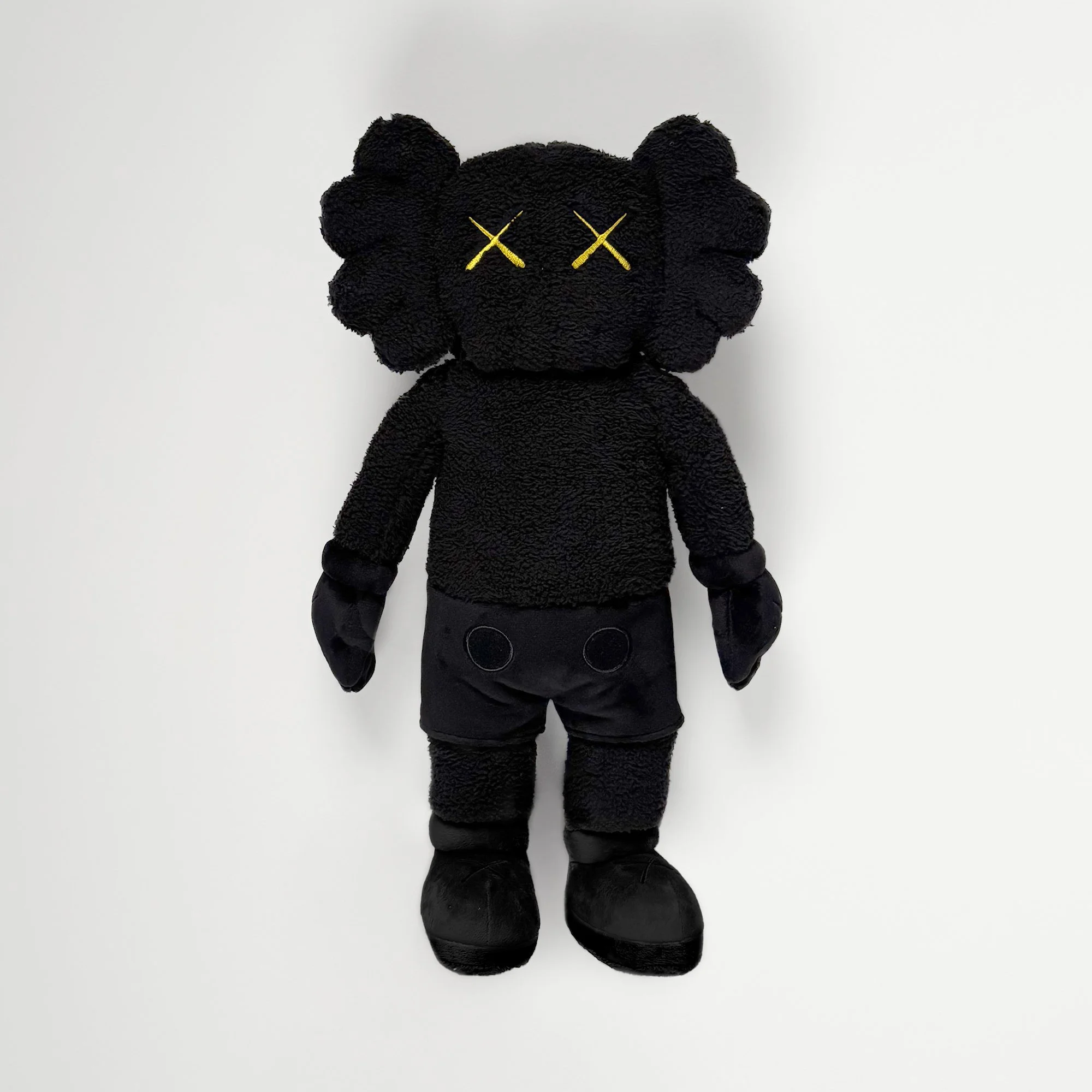 KAWS Hong Kong Holiday Plush, 2019, black, front view