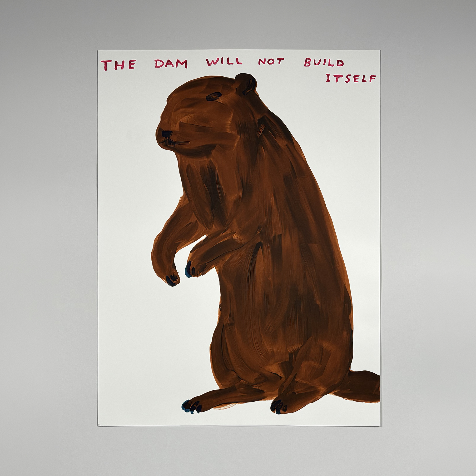 david shrigley the dam will not build itself (2023)