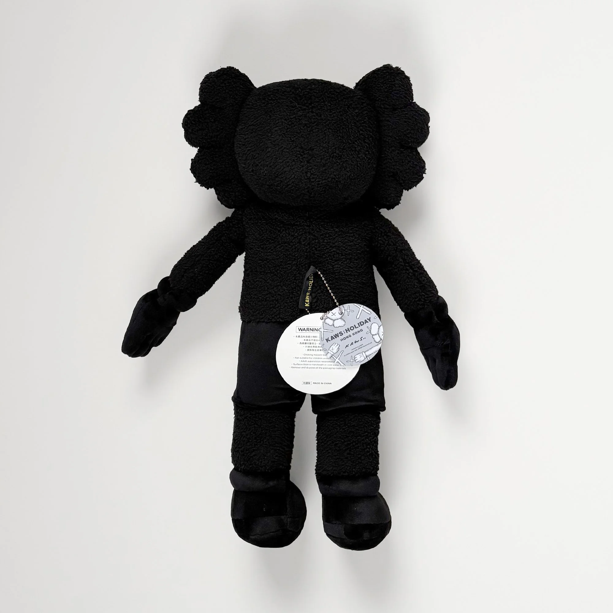 KAWS Hong Kong Holiday Plush, 2019, black, back view
