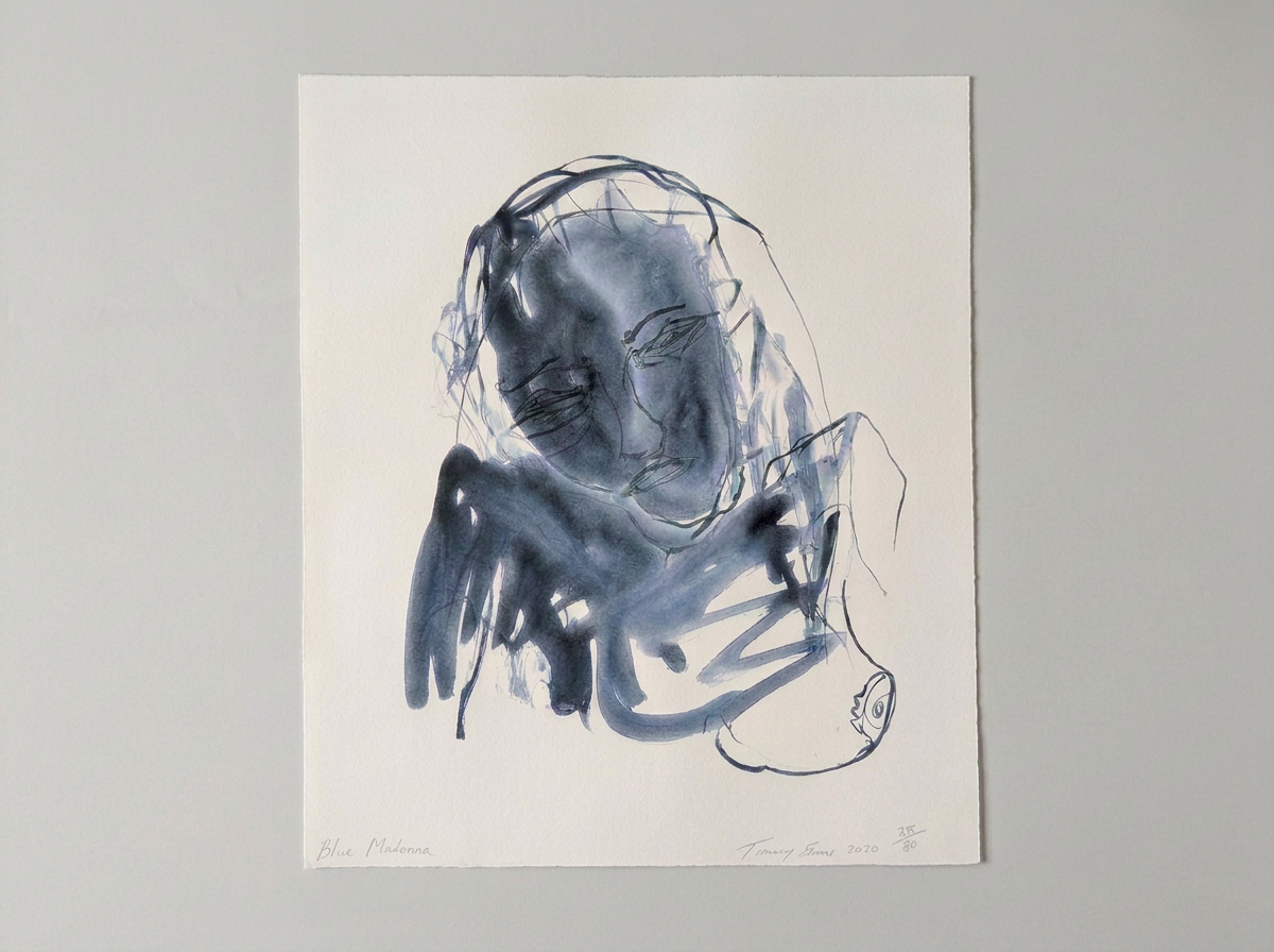 tracey emin - blue madonna - limited edition print