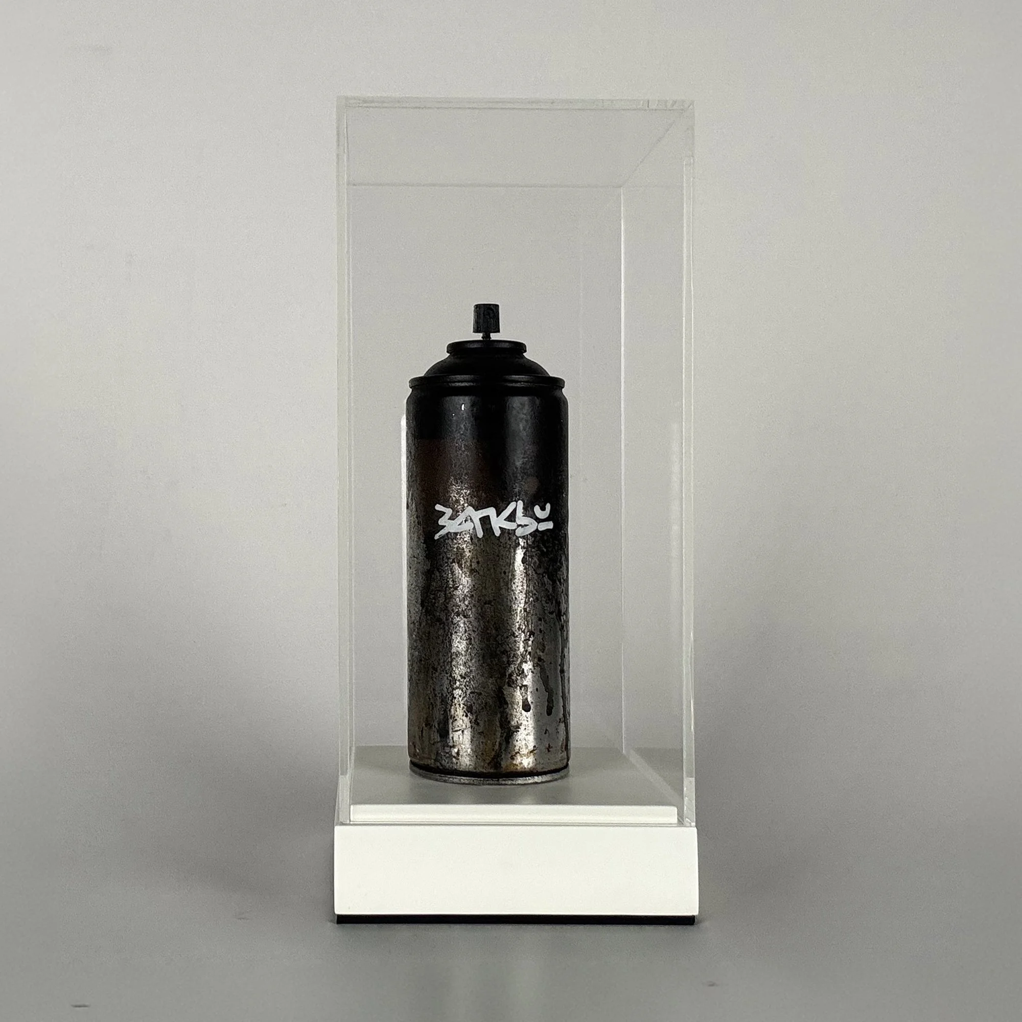 Banksy Spray Can, 2019, in conservation display unit