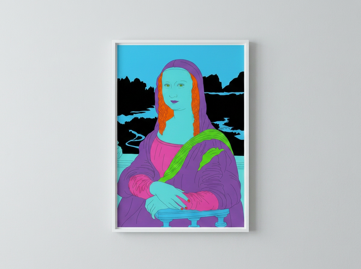 Michael Craig Martin - Mona Lisa - framed limited edition print