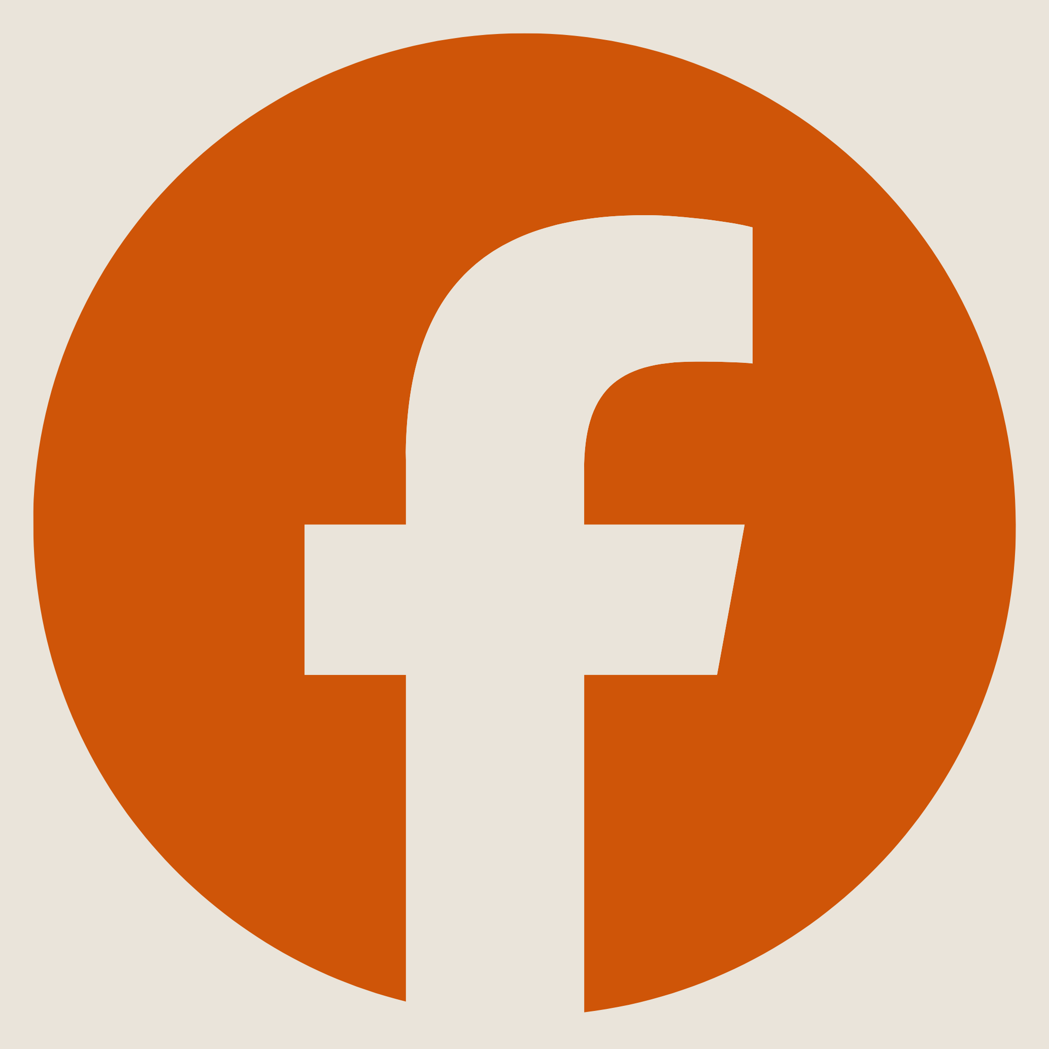 Facebook Logo in orange colour