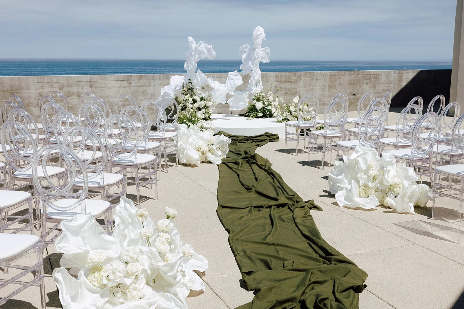 a Jasper and Lane Events ceremony with an ocean backdrop in la jolla