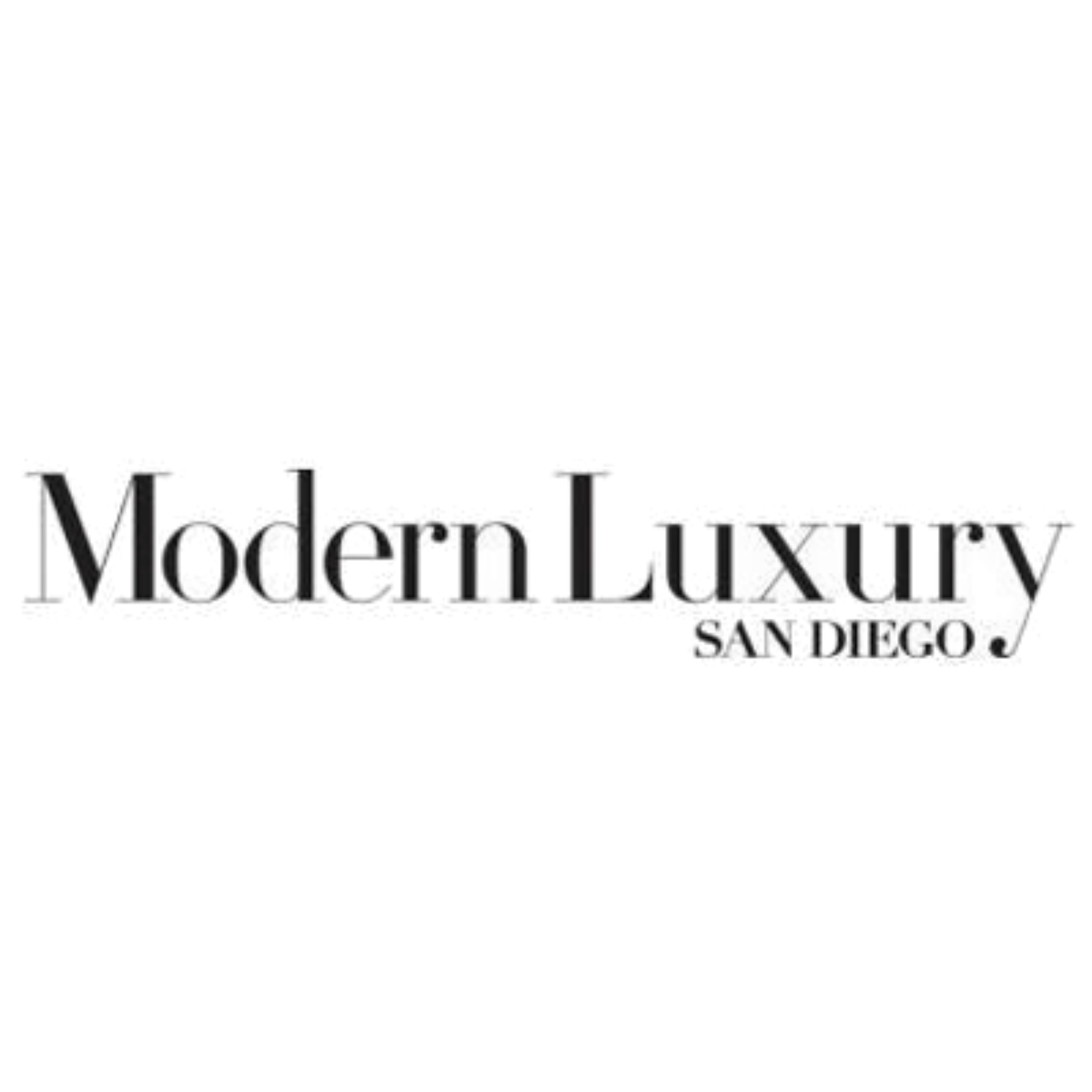 a logo for modern luxury san diego where jasper and lane events has been featured