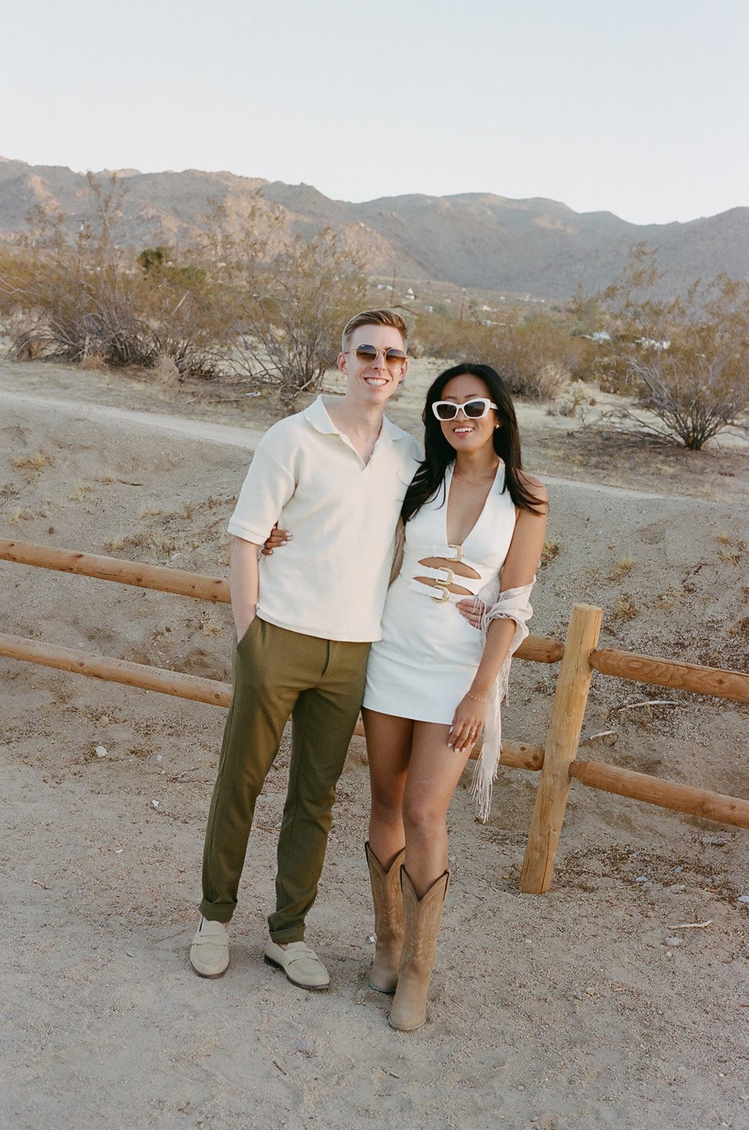 a fashionable couple who hired Jasper and lane events before their welcome dinner