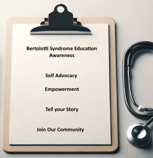Clipboard Notice Bertolotti Syndrome Education Awareness Australia