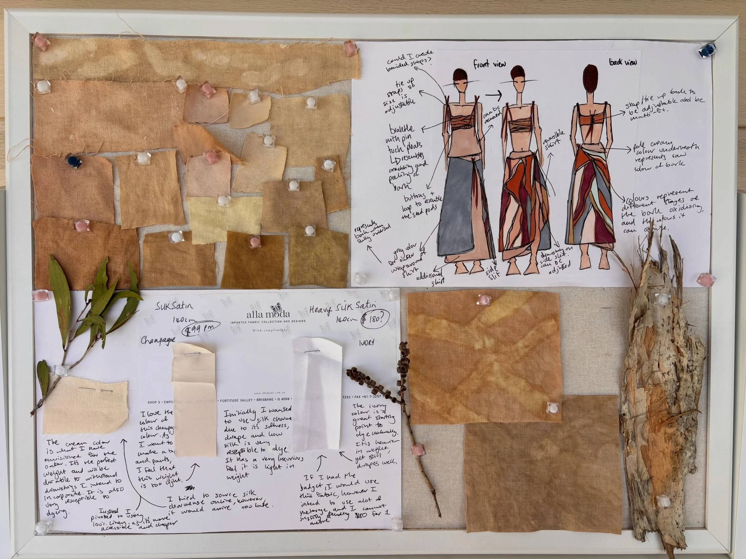 Fabric board for upcoming collection &lsquo;untouched&rsquo;