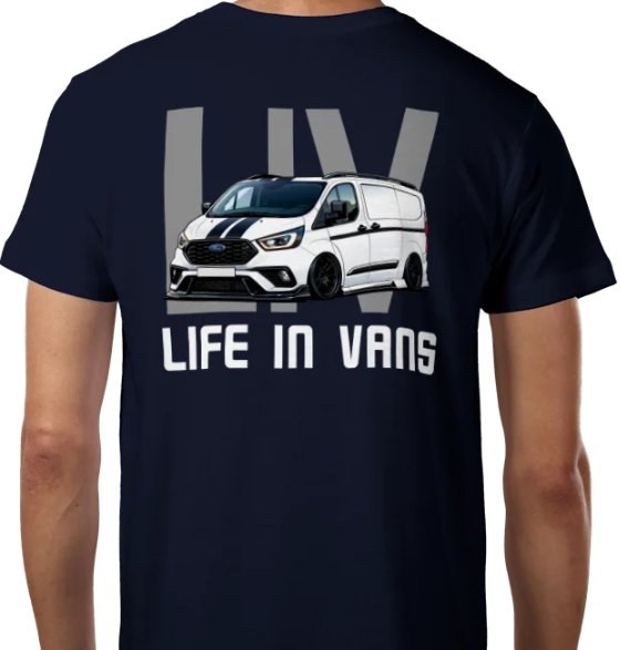 LIFE IN VANS White Transit Custom