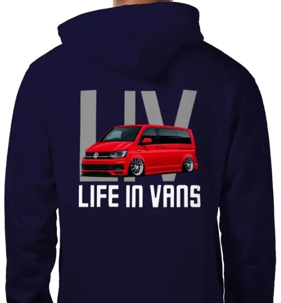 LIFE IN VANS Red T6 Hoodie