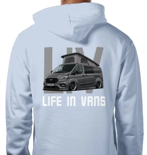 LIFE IN VANS Grey Transit Custom Camper