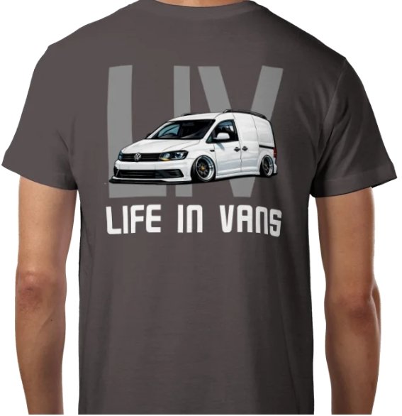 LIFE IN VANS White Caddy
