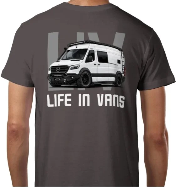 LIFE IN VANS  White Mercedes Sprinter