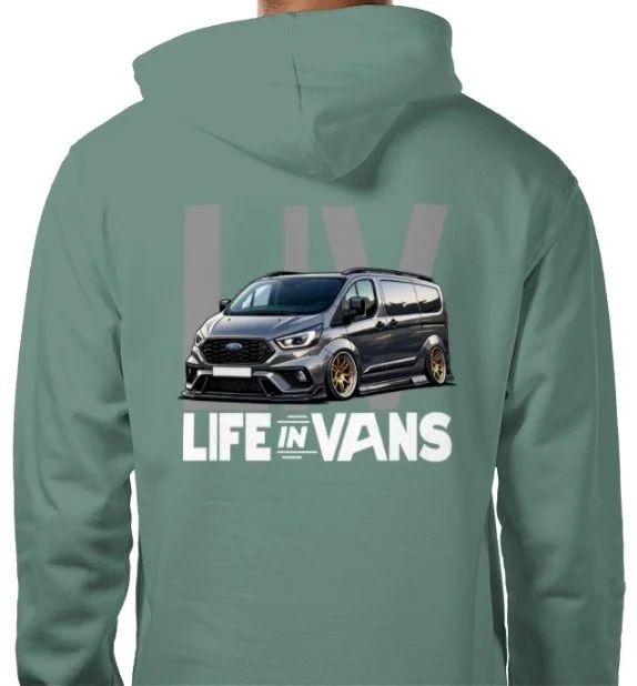 LIFE IN VANS Grey Transit Custom