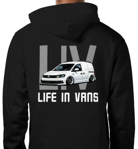 LIFE IN VANS White Caddy Panel