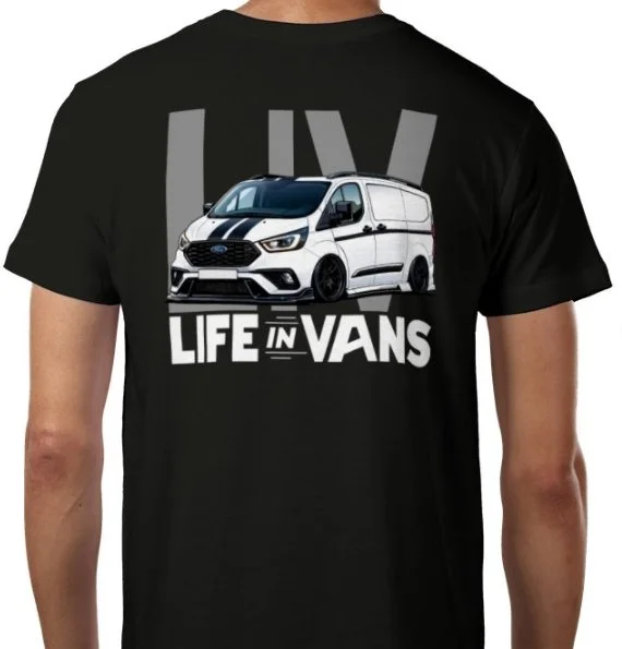LIFE IN VANS White Transit Custom