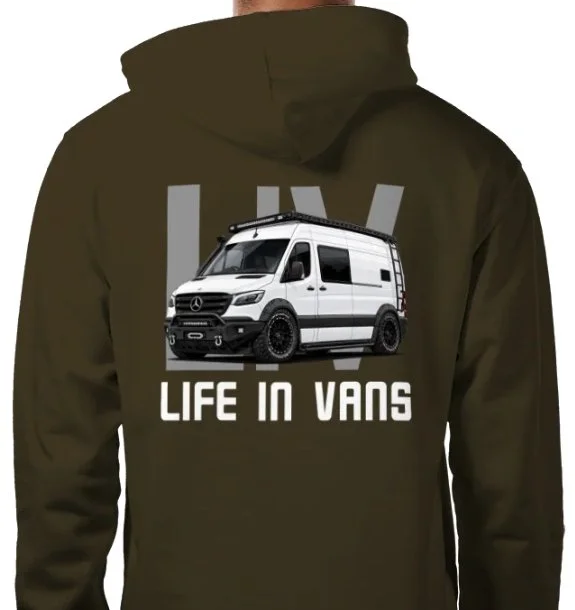 LIFE IN VANS White Mercedes Sprinter