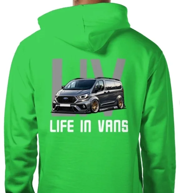 LIFE IN VANS Grey Transit Custom