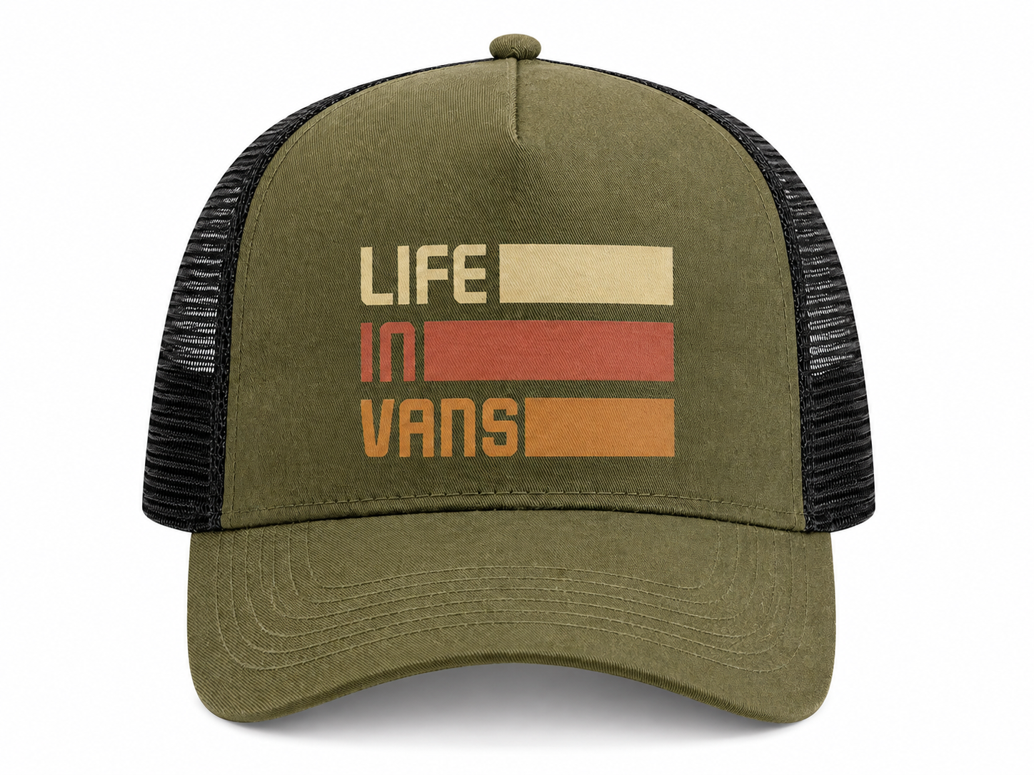 Life In Vans Junior/Kids Snapback Trucker Cap