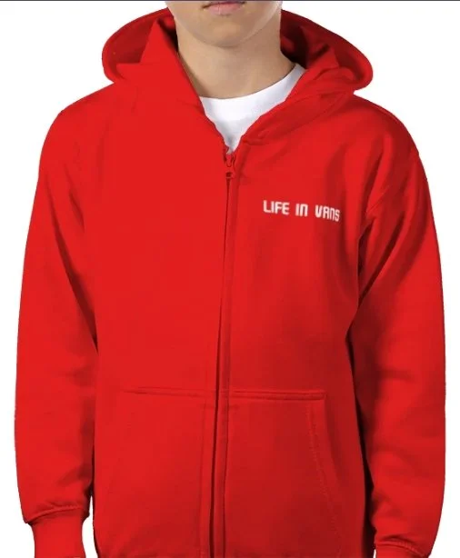 LIFE IN VANS KID'S ZIP Hoodie
