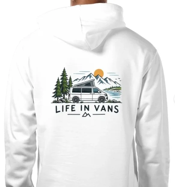 LIFE IN VANS Scenic Illustration Clip Art