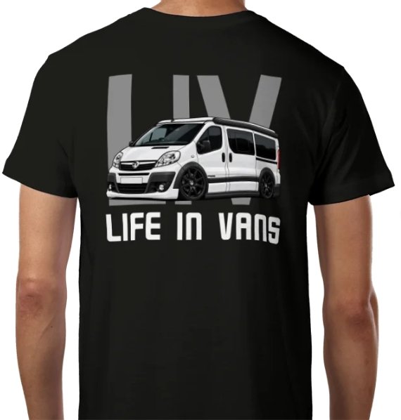 LIFE IN VANS  White Vauxhall Vivaro Camper