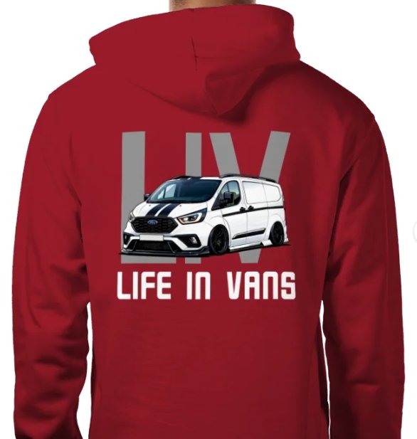 LIFE IN VANS White Transit Custom