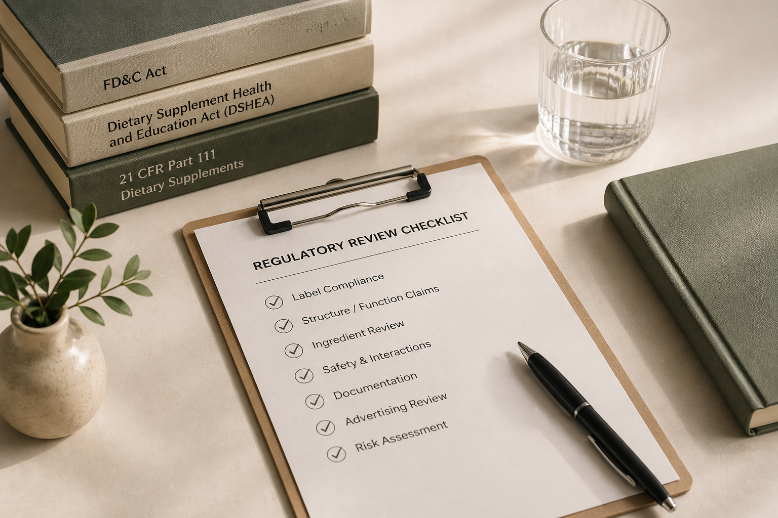 FDA Supplement Label &amp; Formula Compliance Review
