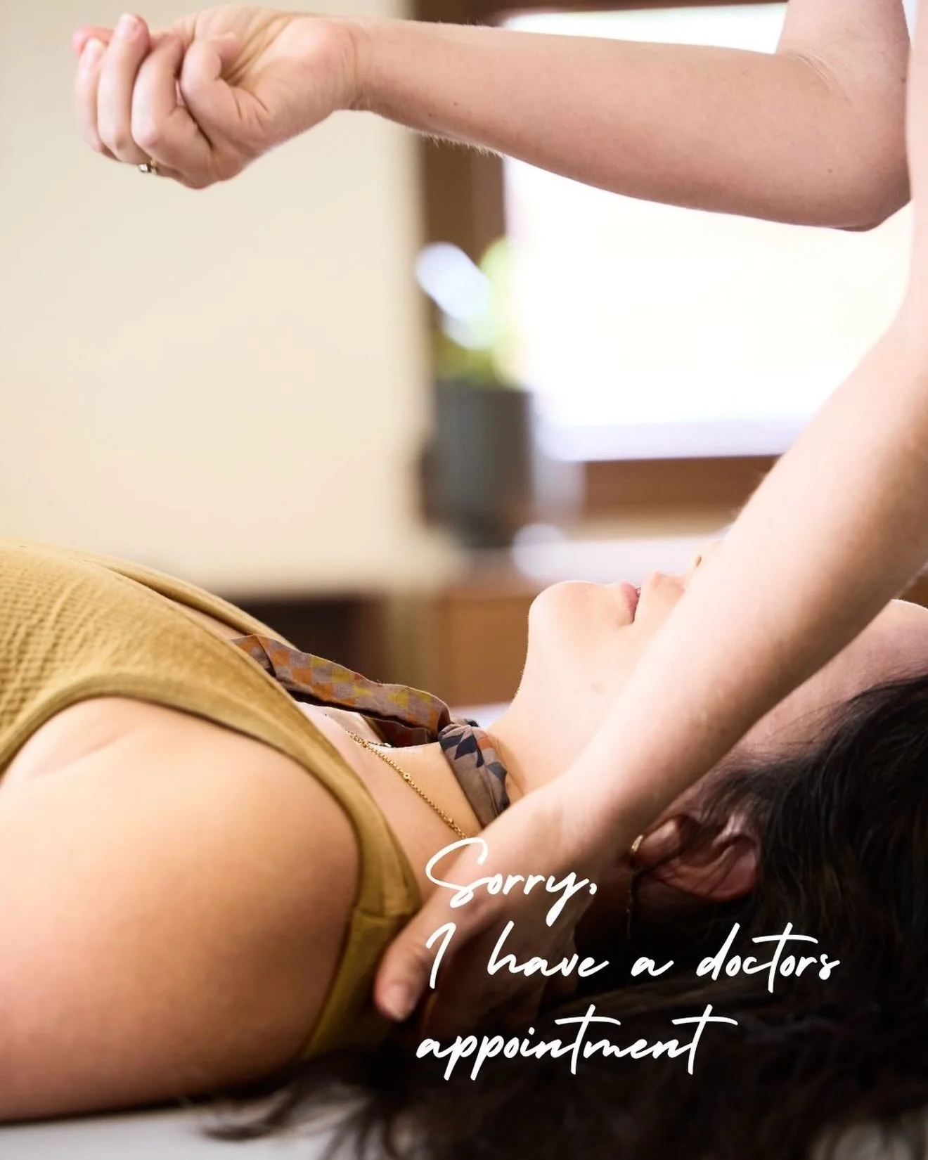 Sorry, I have a doctor&rsquo;s appointment. 

Can&rsquo;t make it.
 I have very important plans to lie on a table and mind my own nervous system. ✨

See you on the other side.

📍Windhorse Energetics | Bishop Arts | Dallas
*
*
*
*
#NetworkSpinal #Bis