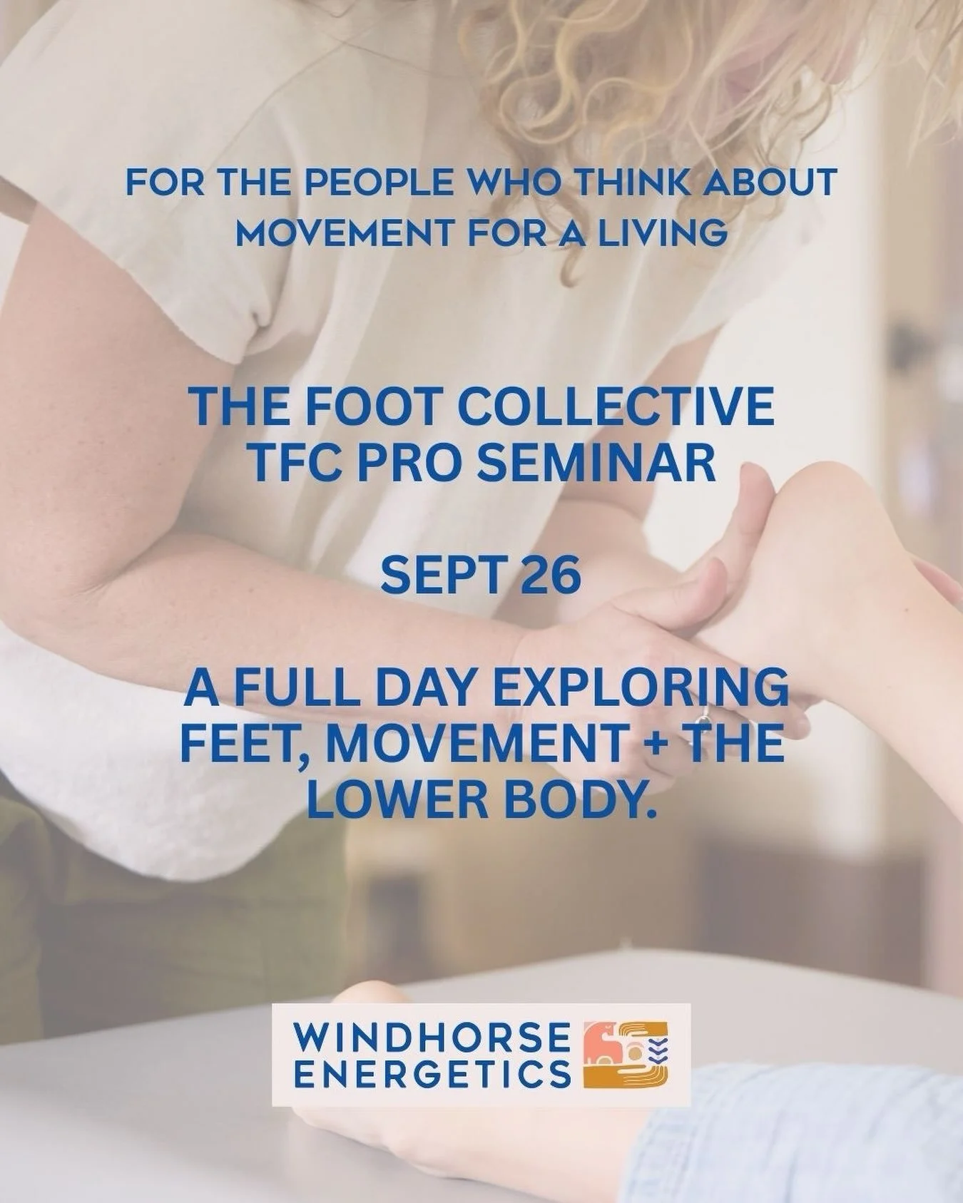 For the people who think about movement for a living. 👣⚡️

Windhorse is hosting The Foot Collective this September for their TFC Pro Seminar- a full day exploring feet, movement + the lower body.

This one&rsquo;s for my fellow chiropractors, physic