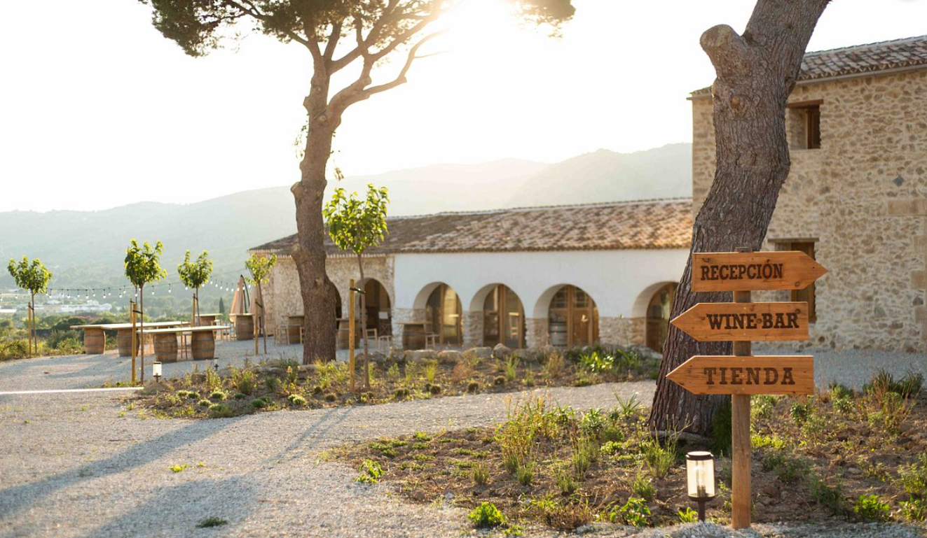 rustic vinyard wedding venue near Moraira