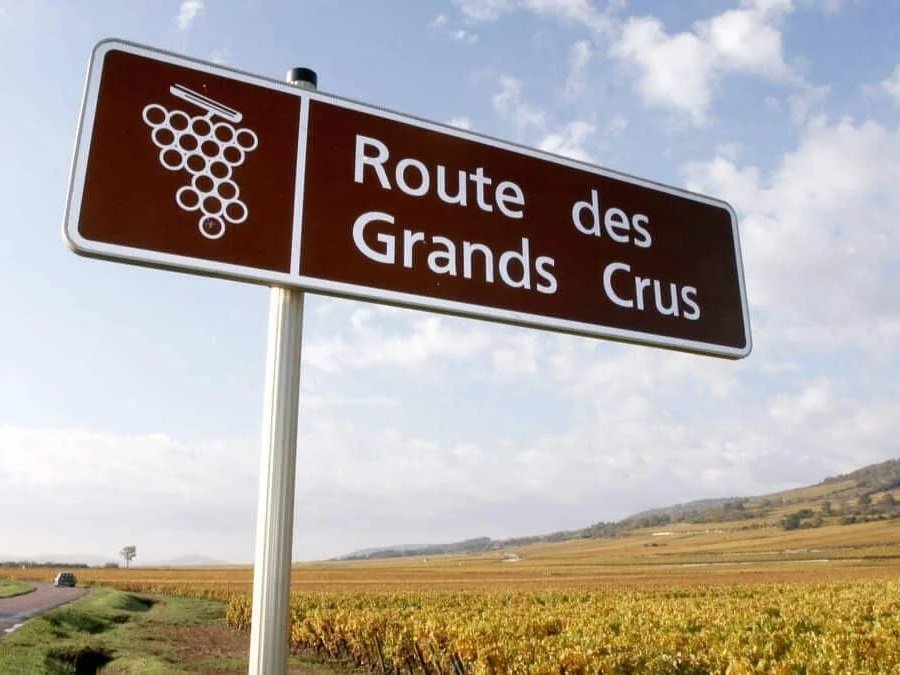Route Des Grands Crus panneau