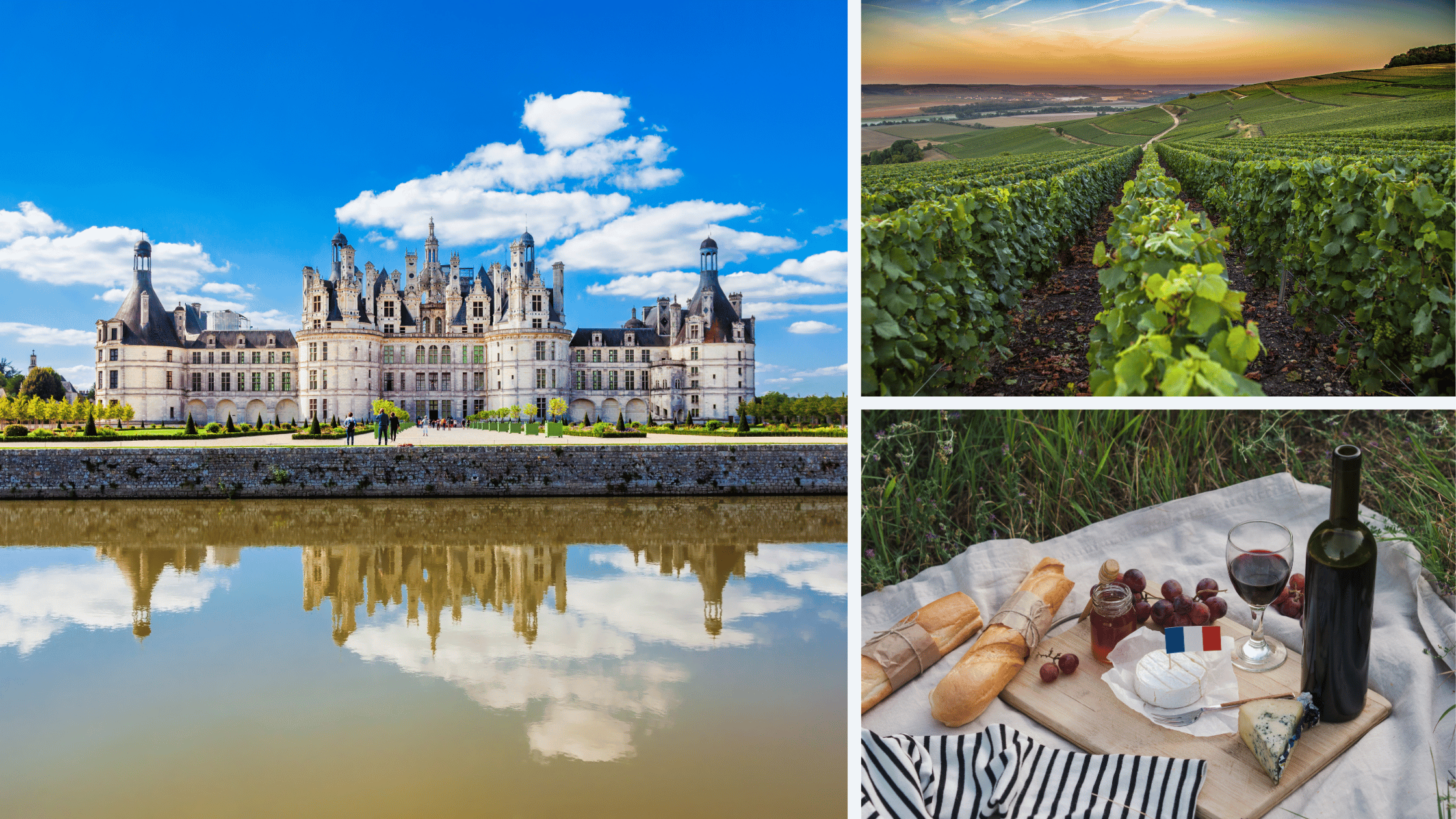 Photo France chateau vin nourriture