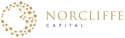 Logo for Norcliffe Capital featuring a stylized circular pattern of interconnected dots.