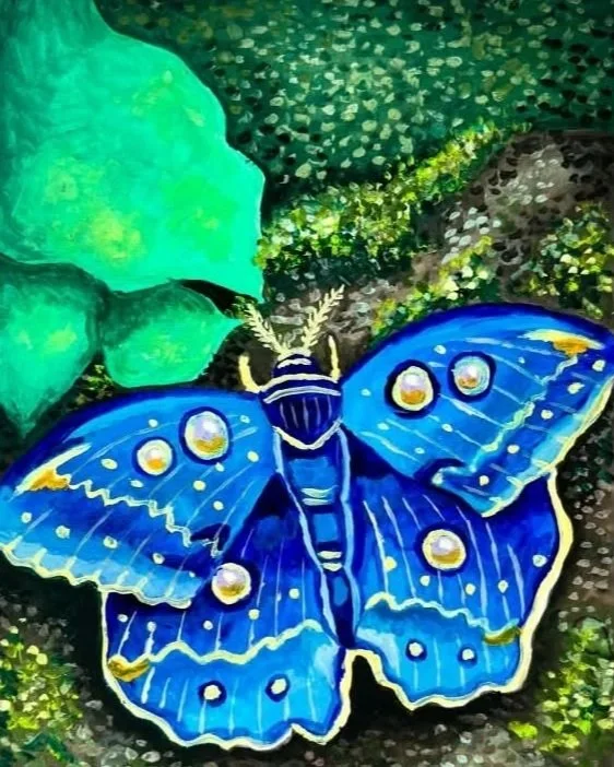 A blue hopeful butterfly