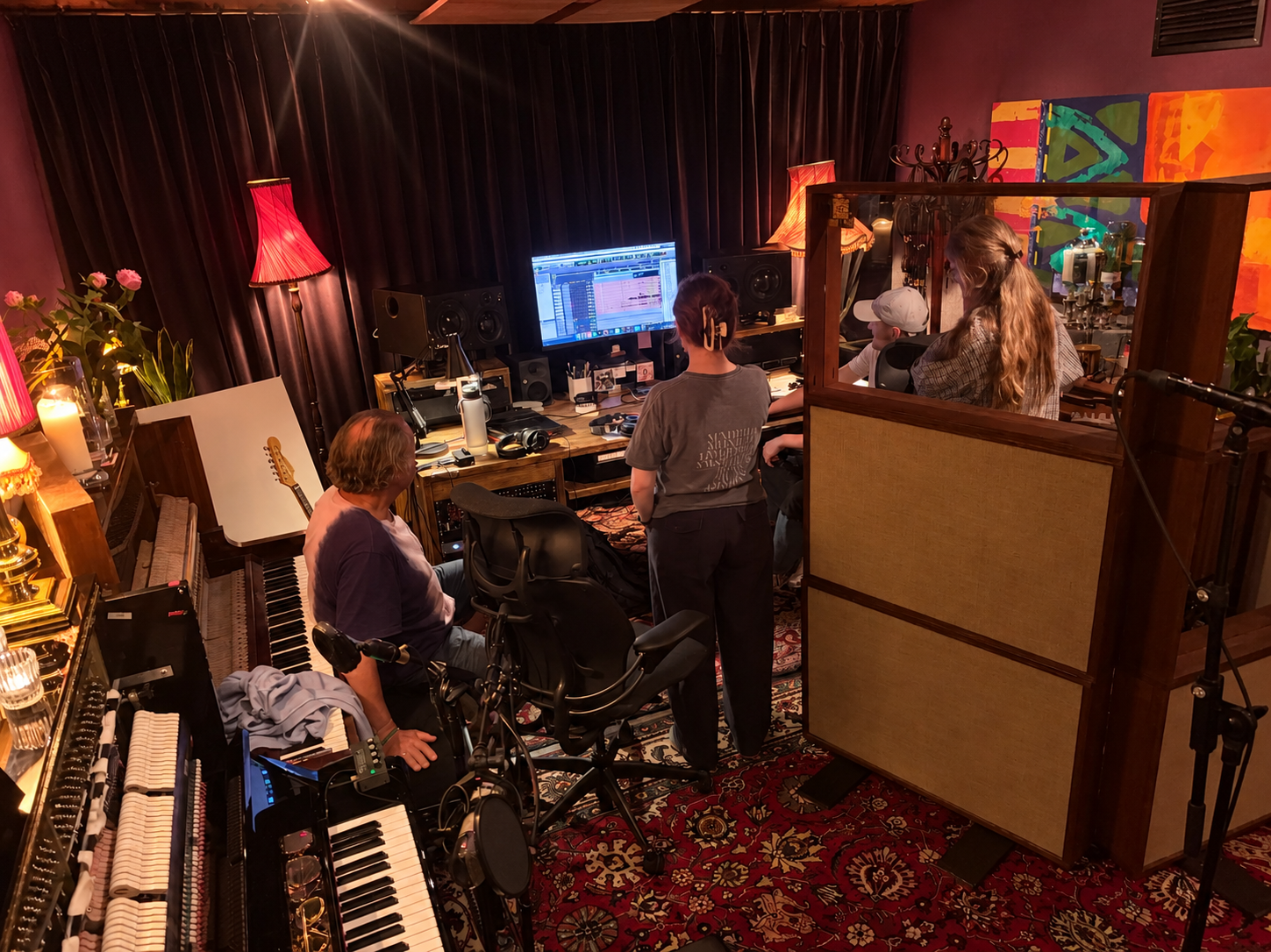 Warm Maroon Studio Control Room.png