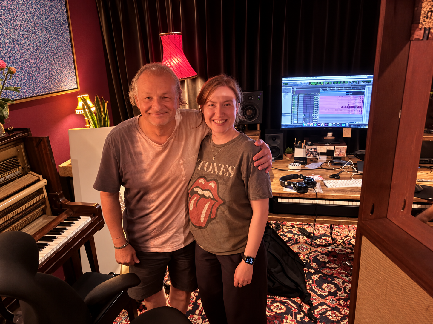 Warm Studio Portrait with Music Gear.png