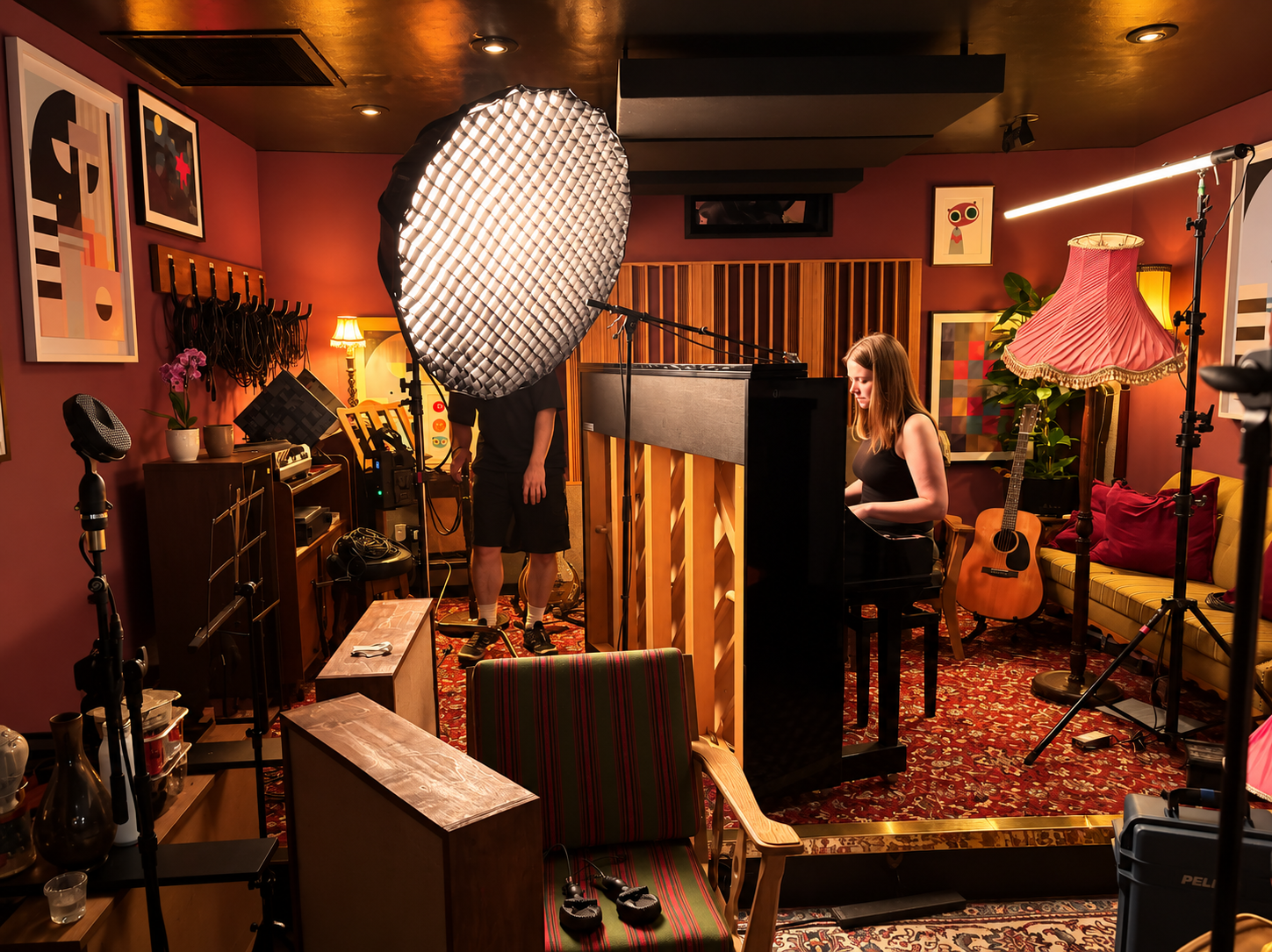 Warm Burgundy Recording Studio Session.png