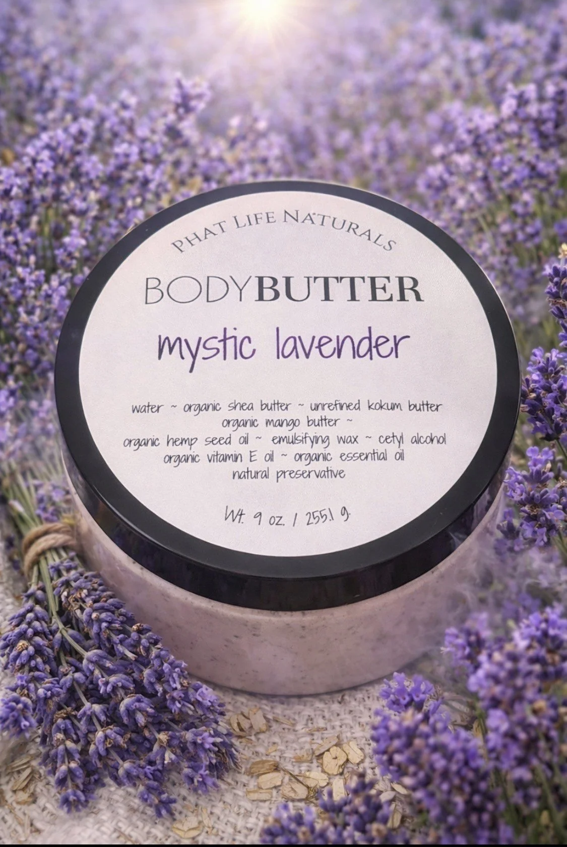 “Organic” Mystic Lavender Body Butter - 9 oz.