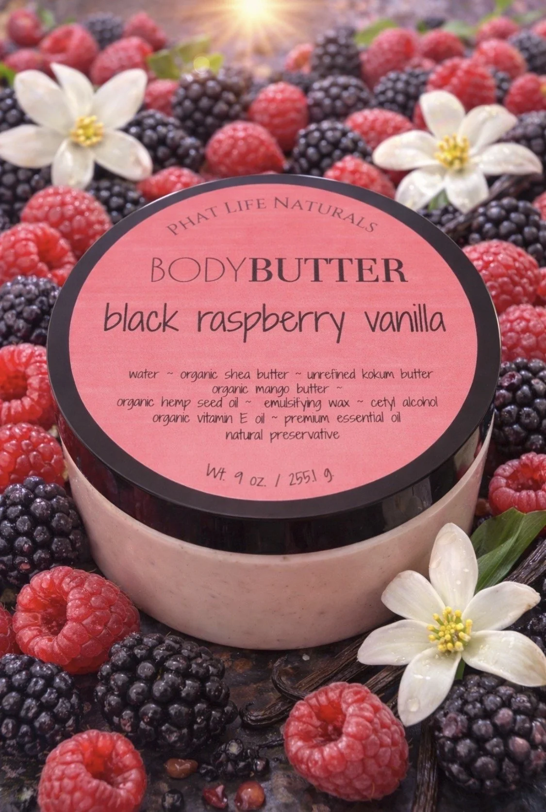 Black Raspberry Vanilla Body Butter - 9 oz.