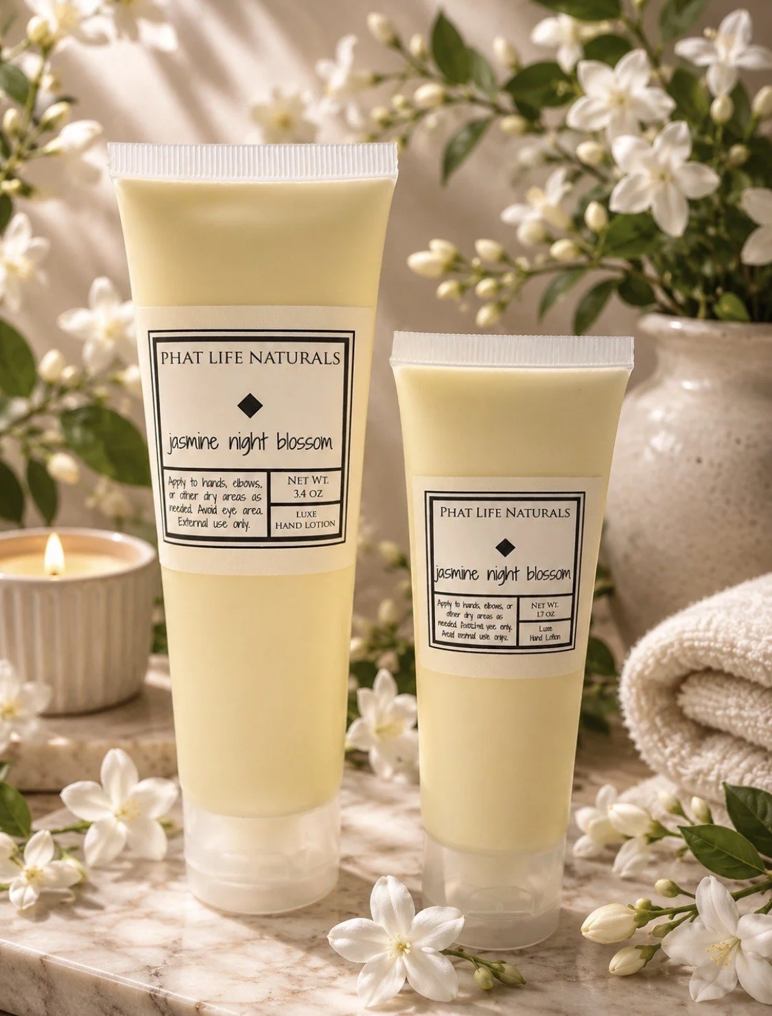 Jasmine Night Blossom Hand Lotion- 1.7 oz. & 3.4 oz.
