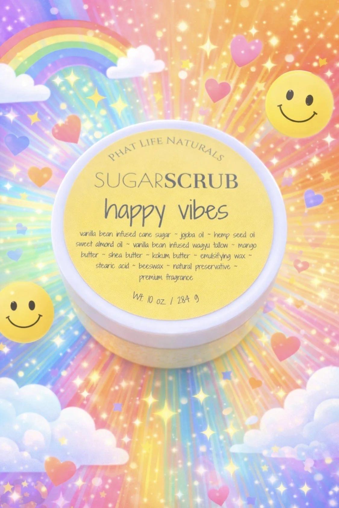Happy Vibes Sugar Scrub - 10 oz.