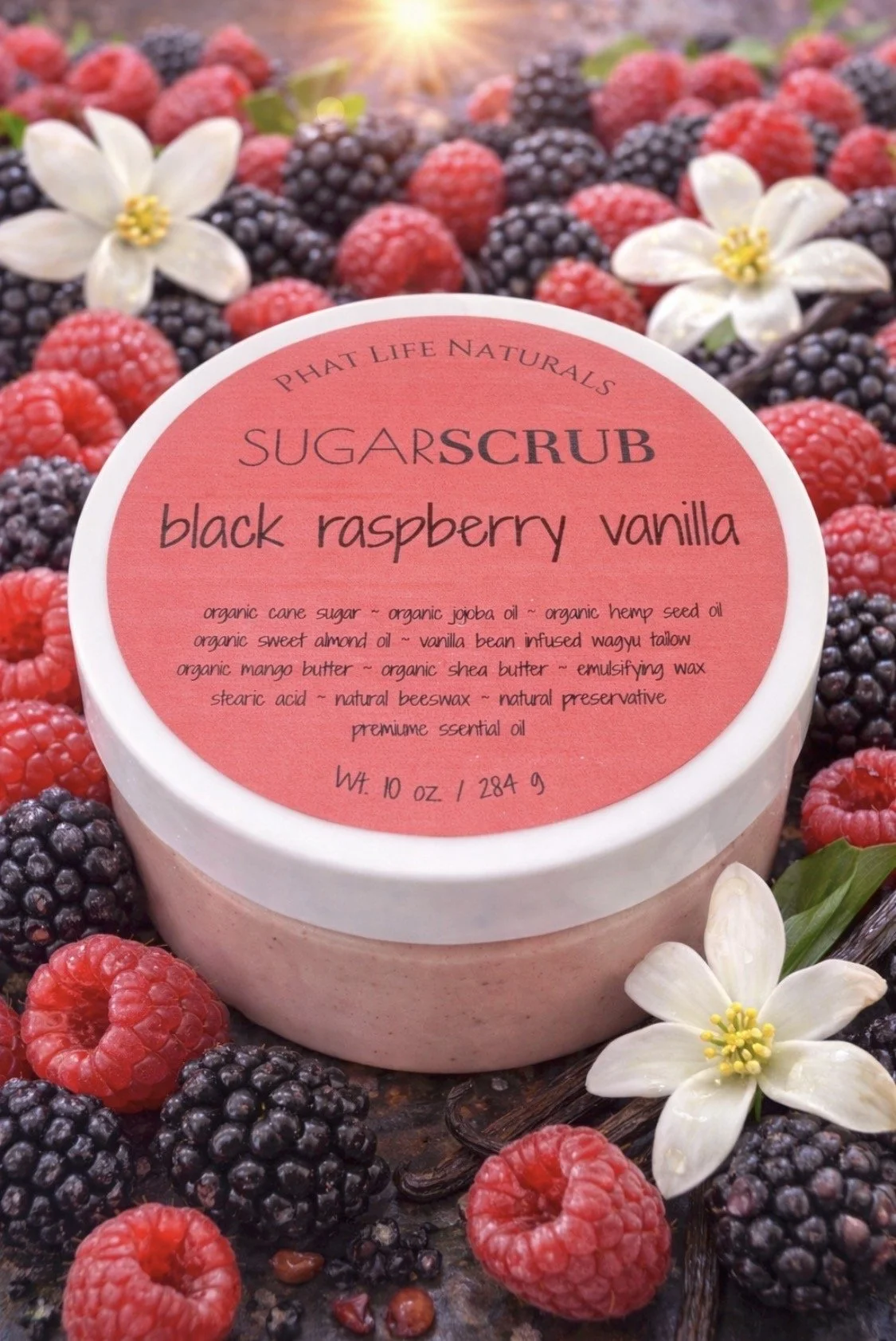Black Raspberry Vanilla Sugar Scrub - 10 oz.