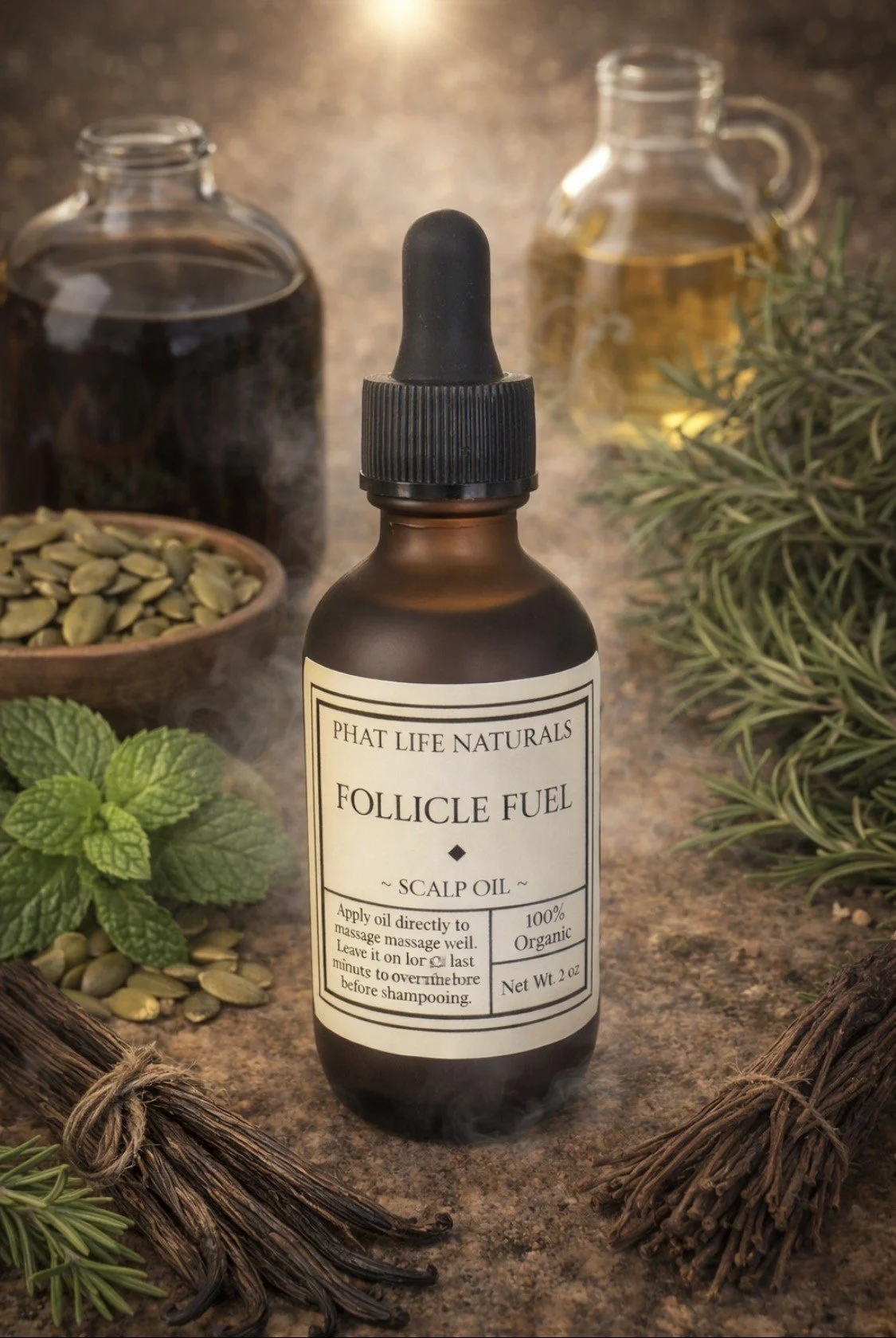Follicle Fuel Scalp Oil -  2 oz.