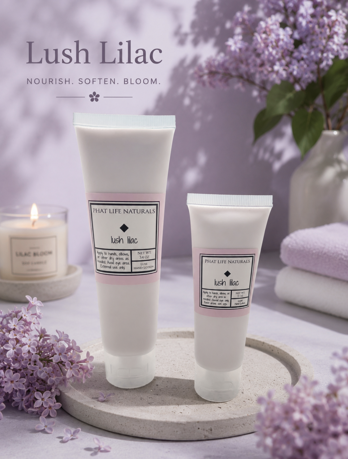 Lush Lilac Hand Lotion- 1.7 oz. & 3.4 oz.
