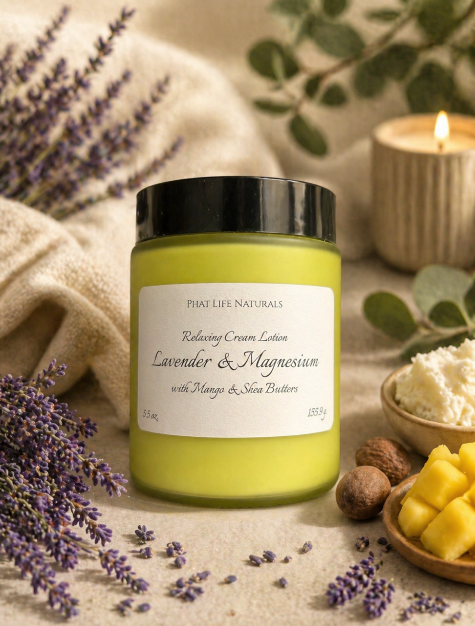 Lavender & Magnesium Relaxing Cream Lotion - 5.5 oz.