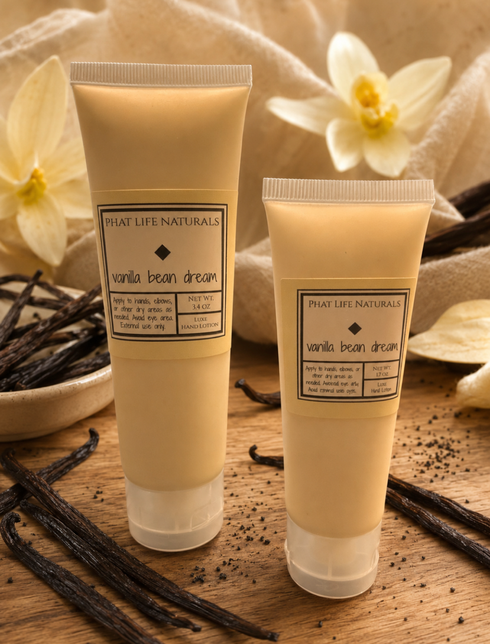 Vanilla Bean Dream Hand Lotion- 1.7 oz. & 3.4 oz.