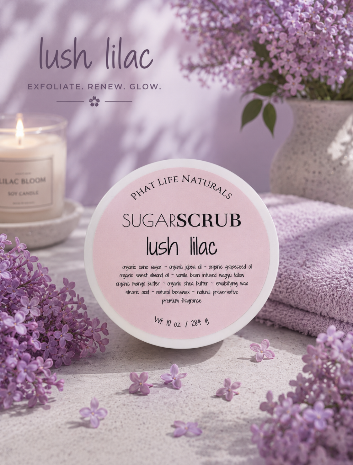 Lush Lilac Sugar Scrub - 10oz.