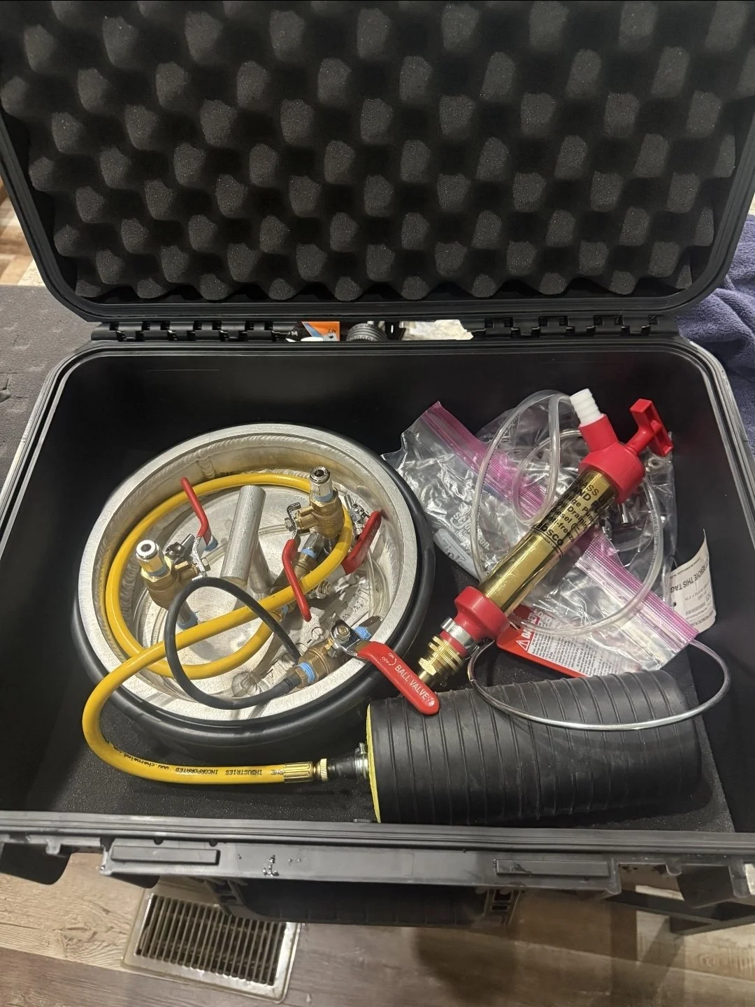 Spill bucket Vacuum test kit